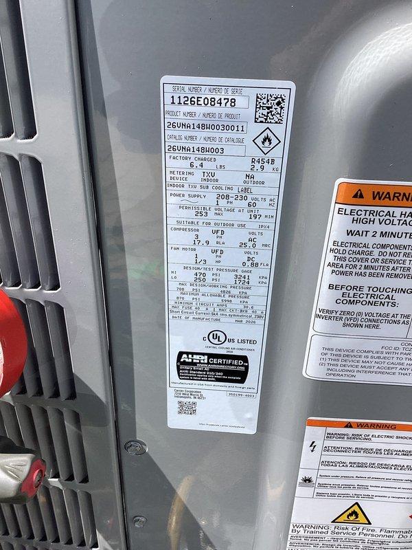 Completed full HVAC system installation featuring Carrier Infinity Series equipment including a 26VNA148W003 variable-speed air conditioner, CVAVA4821XMA evaporator coil, and 59MN7C100C21-22 modulating gas furnace with up to 98% AFUE efficiency. Installed SYSTXCCITC01-C Infinity System Controller with WiFi capability for communicating system control. Reconnected to existing line set, performed complete flush and pressure test to verify refrigerant circuit integrity. Installed new electrical disconnect and whip for proper power supply to outdoor unit. Completed all permit requirements and equipment registration within manufacturer specifications. Conducted comprehensive system startup, verified proper communication between all Infinity components, and confirmed modulating furnace operation across all stages. Performed post-installation quality assurance inspection by senior technician, explained full system operation to homeowner, and confirmed all components functioning within factory 