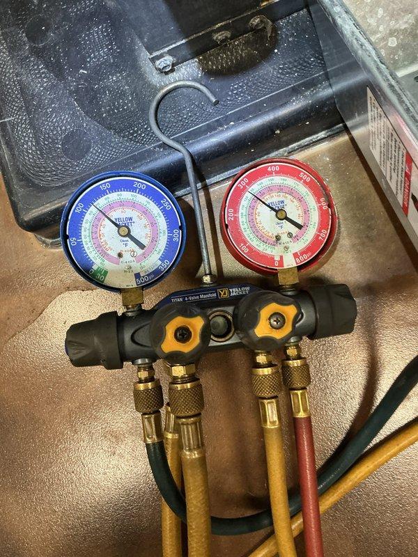 Completed comprehensive cooling season tune-up on multiple HVAC systems per maintenance agreement. Performed thorough cleaning and inspection of all systems excluding one Climate Master unit pending parts availability. Serviced heat pump and air handler located in pool house facility. Measured system pressures using manifold gauges and verified refrigerant charge levels within manufacturer specifications. Observed condensation present on supply ductwork indicating proper cooling operation and adequate temperature differential. Checked electrical connections, cleaned condenser coils, replaced air filters, and verified proper airflow across evaporator coils. All systems tested and operating efficiently for cooling season. Membership agreement renewed and extended through April 2026.