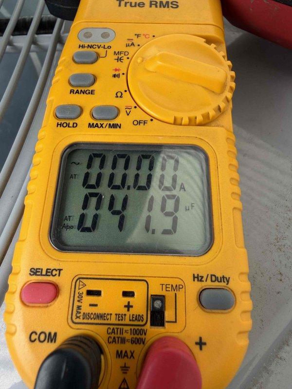 Completed first annual cooling maintenance visit on residential air conditioning system. Performed comprehensive system inspection and diagnostics, recording air-side measurements showing return air at 67.6°F dry bulb with 53.0% relative humidity and supply air at 52.5°F dry bulb with 74.8% relative humidity, achieving proper 15.1°F temperature split across evaporator coil. Measured and verified compressor amperage draw at 4.19 amps, confirming unit operating within manufacturer specifications. System performing efficiently with no deficiencies noted; maintenance agreement valid through December 2026.