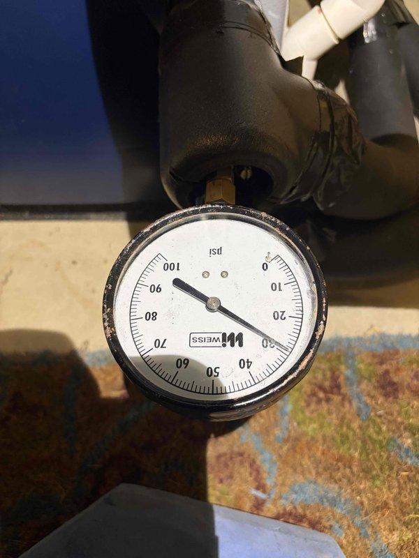 Completed scheduled geothermal maintenance inspection on system with membership expiring 12/2026. Performed standard maintenance procedures, checked system pressures using gauges which showed readings within normal operating parameters, and verified proper operation of all geothermal components. Discussed with customer the option to schedule a heating season visit and potential membership renewal at that time.