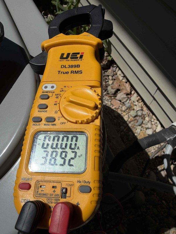 Completed final prepaid cooling maintenance visit on split system heat pump unit. Performed comprehensive inspection of outdoor condenser unit, verified operational status of fan motor and compressor, checked refrigerant pressures and temperatures using digital clamp meter, and confirmed system readings within normal parameters at 309.2°F superheat. Unit showed good overall condition with clean coils and intact housing. All components operating properly with no deficiencies noted. System ready for continued service through contract expiration.
