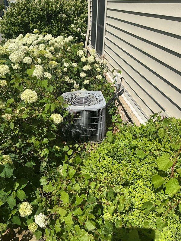 Conducted equipment evaluation for non-cooling air conditioning system. Documented existing Carrier thermostat and outdoor condenser unit condition. Scheduled replacement estimate consultation to provide system options and recommendations for complete AC replacement.