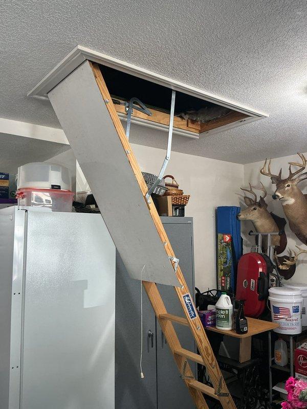 Responded to no cooling call and assessed HVAC system located in attic space. Upon inspection, determined existing equipment required replacement and provided comprehensive quote for new system installation. Documented current system configuration including ductwork, air handling components, and attic access conditions for replacement planning.