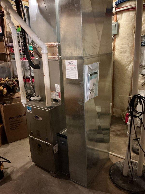 Completed annual AC tune-up on 2-year-old system operating without issues. Performed comprehensive maintenance including inspection of outdoor condensing unit, indoor air handler, and integrated Aprilaire humidifier system. All components tested and verified operating within normal parameters, with appointment reminder scheduled for next year's preventive maintenance.