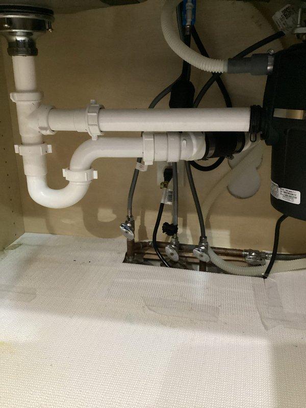 Replaced kitchen faucet with customer-supplied fixture, installing new brushed stainless steel pull-down model with high-arc spout over double-basin sink. Repaired leaking shower handle in master bathroom by replacing worn cartridge and seals. Verified all connections were secure, tested water flow and temperature control, and confirmed no leaks at both locations upon completion.