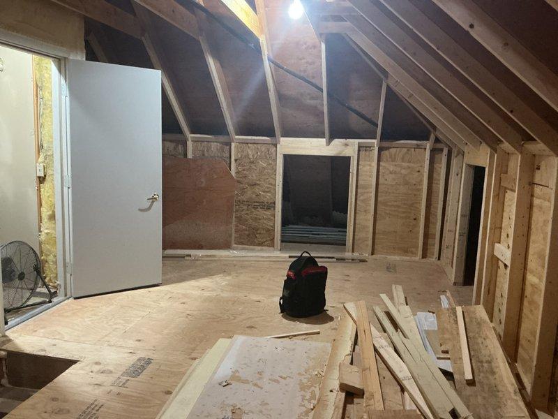 Conducted site assessment for HVAC system modification in garage conversion to living space. Evaluated existing ductwork routing through attic area and determined requirements for relocating system piping to accommodate new room layout. Provided estimate for repositioning existing HVAC infrastructure and quote for installing additional system to properly condition the converted space.