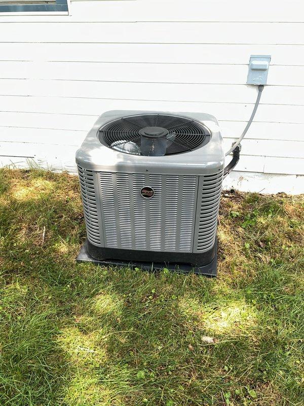 Completed scheduled preventive maintenance on residential cooling system. Performed comprehensive inspection of outdoor condenser unit including cleaning of coils, verification of refrigerant levels, electrical connections, and fan motor operation. Inspected indoor furnace and air handler components, checked condensate drain system, replaced air filter, and verified proper airflow throughout the system to ensure optimal cooling performance for the upcoming season.