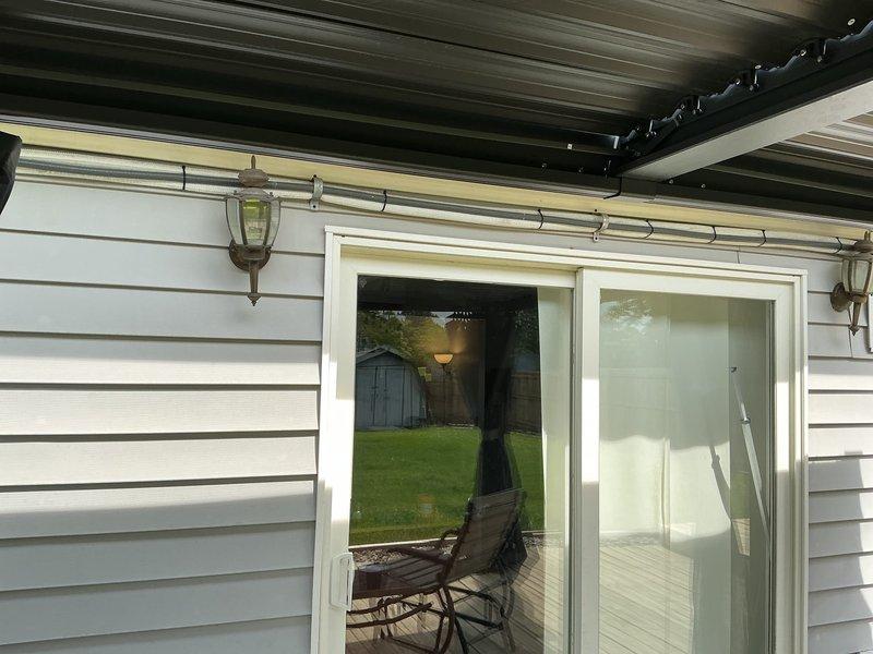 Installed Line Hide covers on exposed mini split refrigerant lines along exterior wall to improve aesthetic appearance and provide additional protection from weather elements. Verified proper insulation wrapping on refrigerant lines for adequate moisture control and condensation prevention. System operating within normal parameters upon completion of cosmetic line cover installation.
