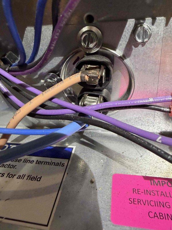 Completed annual cooling maintenance on residential HVAC system as final prepaid visit. Performed comprehensive inspection of electrical connections at control panel, verifying proper wire terminations and secure mounting. Checked system pressures using calibrated gauge, confirming refrigerant levels within manufacturer specifications at operating range. All components functioning properly with no issues identified.