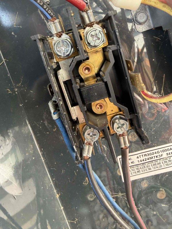 Performed routine cooling system tune-up and maintenance inspection. Verified system operation and measured supply air temperature at 53°F at evaporator coil. Inspected electrical connections at terminal block, confirmed all wire terminations secure on unit model 41TR3024G1000A, and found system operating within normal parameters.