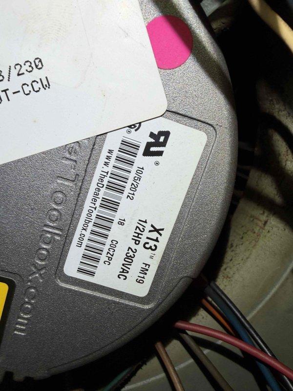 Responded to callback for system that stopped cooling after previous day's repair. Upon arrival, diagnosed faulty blower motor with intermittent dead spot as previously suspected. Inspected Interlink X13 1/2HP blower motor and confirmed motor failure causing system shutdown. Examined electrical connections at terminal block and verified wiring integrity. System restored to proper cooling operation.