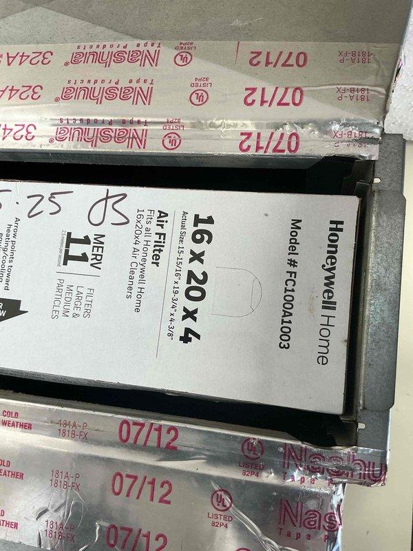 Completed final prepaid cooling maintenance visit on HVAC system. Performed standard preventive maintenance inspection, replaced 16x20x4 Honeywell air filter (Model #FG04L1003), and verified all system components operating within normal parameters.