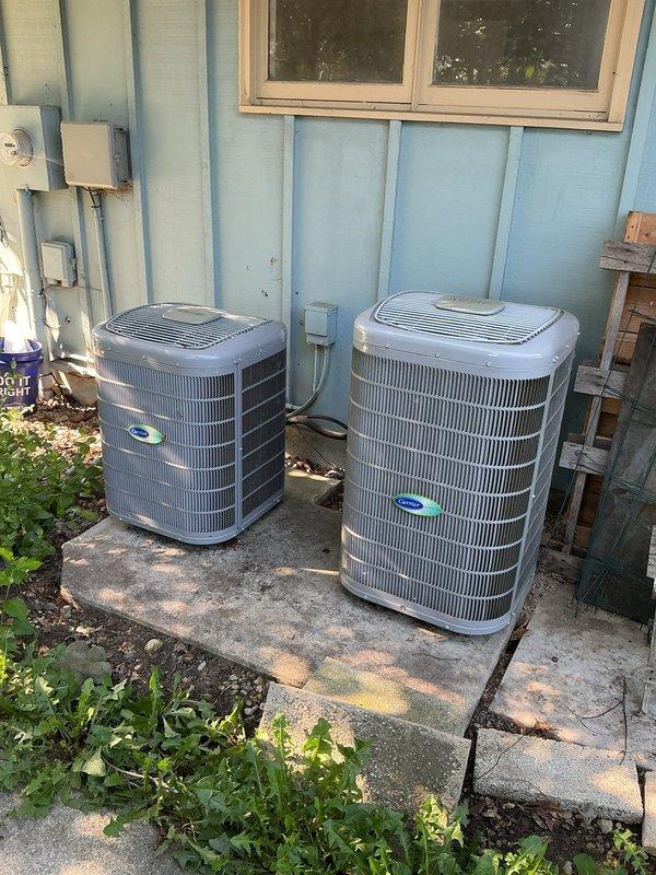 Responded to no-cool call on residential AC system with reported blower motor fault code. Upon inspection, diagnosed malfunctioning blower motor in indoor air handler unit preventing proper air circulation through the system. Replaced defective blower motor assembly, verified proper electrical connections, tested system operation, and confirmed adequate airflow and cooling performance restored to manufacturer specifications.