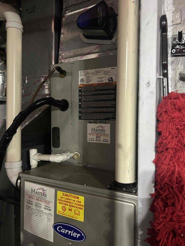 Performed estimate for air conditioning system replacement at residential property. Existing Carrier furnace in garage is newer and in good working condition, requiring no replacement. Current AC unit was operational but experiencing inadequate cooling capacity during peak temperature days, indicating declining performance and efficiency. Provided replacement options for outdoor condensing unit and associated components while retaining existing furnace and ductwork infrastructure.