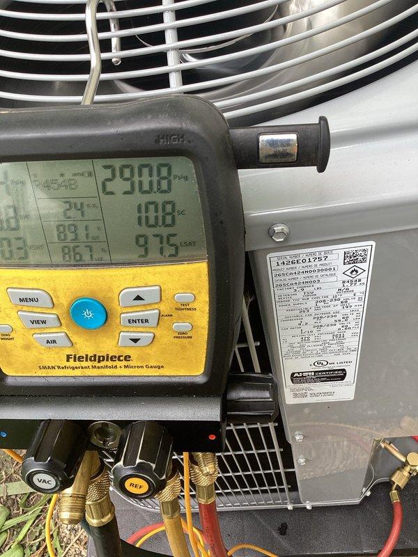 Completed full HVAC system replacement including installation of Carrier 58SB0A070E17-12 single-stage gas furnace (80% AFUE), Carrier CVAVA3017XMA evaporator coil, and Carrier 26SCA424N003 single-stage air conditioner with Honeywell S200 FocusPRO thermostat. Removed and recycled existing equipment, reconnected to existing supply and return ductwork, flushed and pressure tested existing line set, installed new electrical disconnect and whip, and installed new 2" condensate drain line. Performed system startup, verified proper refrigerant charge and temperatures using digital manifold gauges, completed operational testing of heating and cooling modes, and conducted post-installation quality assurance walkthrough with system operation explanation.