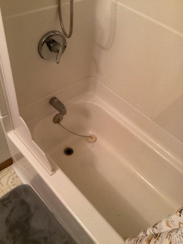 Performed scheduled maintenance on tanked gas water heater located in basement, including complete system flush to remove sediment buildup and ensure optimal performance. Tested all safety controls, verified proper venting, and confirmed unit operation within manufacturer specifications. Water quality testing conducted at multiple fixtures throughout the home revealed evidence of mineral deposits and rust staining at bathroom fixtures, indicating potential anode rod degradation in water heater that may require future attention.