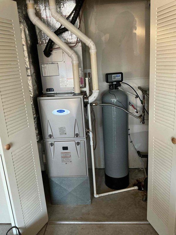 Performed comprehensive maintenance and cleaning on Carrier gas furnace model 58TVA060C171116. Completed thorough inspection of all system components, cleaned burner assembly and heat exchanger, verified proper combustion and gas pressure, and confirmed safe operation of all safety controls. Unit tested and left in proper working order.