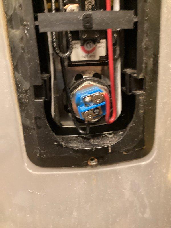 Responded to callback for water heater overheating issue following element replacement. Adjusted temperature limit switch setting from excessive 180°F to manufacturer-recommended safe operating temperature. Verified proper wiring connections at upper thermostat and high-limit control, ensuring all terminals were secure and functioning correctly.