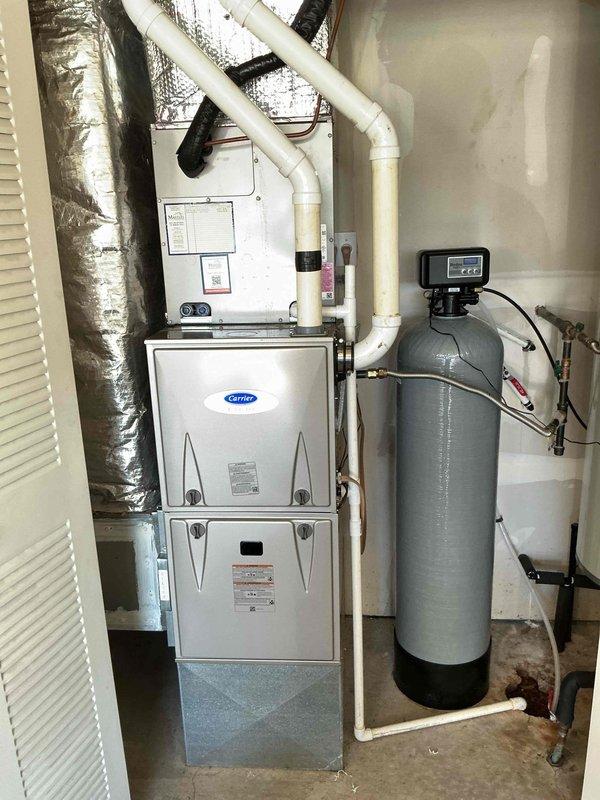 Completed final prepaid air conditioning tune-up and system inspection. Performed comprehensive maintenance on Carrier furnace and outdoor condenser unit, including visual inspection of all accessible components, verification of proper airflow through ductwork, and assessment of electrical connections at outdoor disconnect. All equipment found operating within normal parameters with no deficiencies noted at time of service.