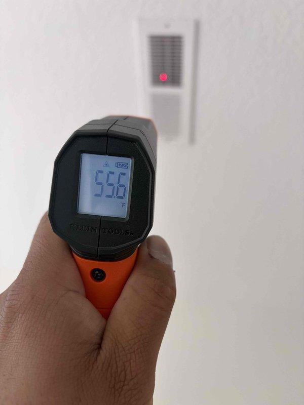 Completed comprehensive tune-up and maintenance on two geothermal HVAC systems. Performed system diagnostics, measured supply air temperature at 96.25°F and return air temperature at 53.0°F, verified proper airflow through registers, and inspected thermostat operation and calibration. Both geothermal units are operating within normal parameters with adequate temperature differential across the systems.