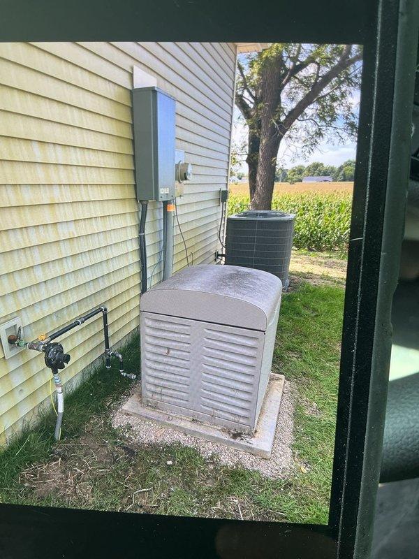 Successfully installed a 7kW Kohler generator and connected it to the existing Kohler Automatic Transfer Switch (ATS) at the residential property. The generator was positioned on a concrete pad adjacent to the home's exterior wall, with propane fuel supply provided by others as specified. Completed all electrical connections from the generator to the pre-installed ATS, verified proper conduit routing and electrical meter integration, and programmed the control panel to AUTO mode for seamless operation during power outages. System tested and confirmed operational, with all safety protocols and manufacturer specifications met.