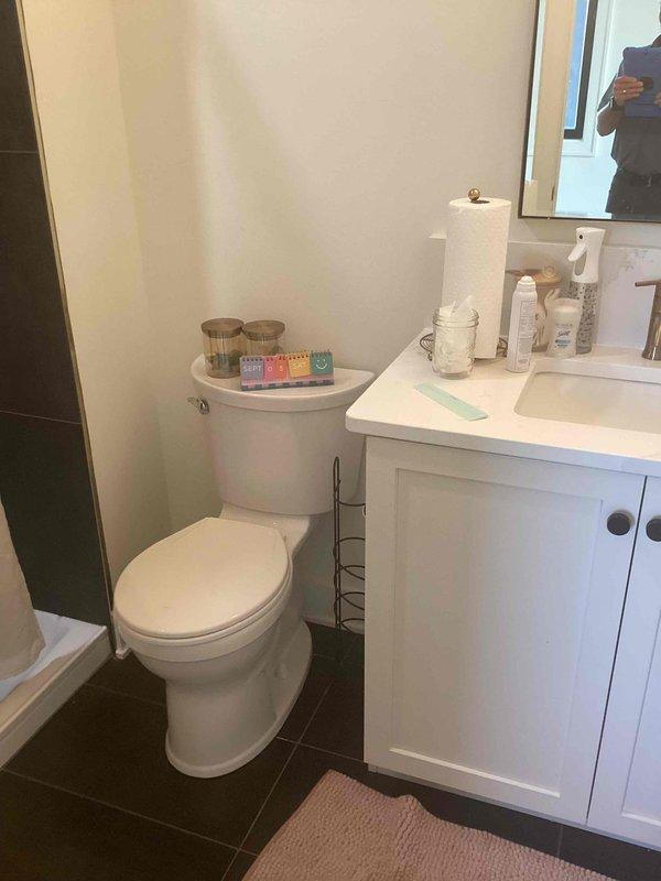 Conducted on-site evaluation for plumbing installation estimate to run water supply and drain lines from existing bathroom into adjacent garage for new sink installation. Assessed existing plumbing infrastructure, measured routing distances, and evaluated structural penetrations required through shared wall between bathroom and garage to determine material and labor requirements for the proposed fixture installation.