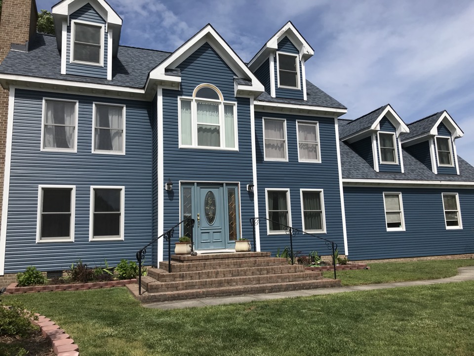 Virginia Beach, VA - Better View Windows and More with some Beautiful Blue Siding in VB by Honey Bee Golf Club. If you are in need of some siding, trim or a new entry door just give us a call at (757) 689-6210 an see what a Better View Specialist can do for you. Virginia Beach, VA - Better View Windows and More with some Beautiful Blue Siding in VB by Honey Bee Golf Club. If you are in need of some siding, trim or a new entry door just give us a call at (757) 689-6210 an see what a Better View Specialist can do for you.