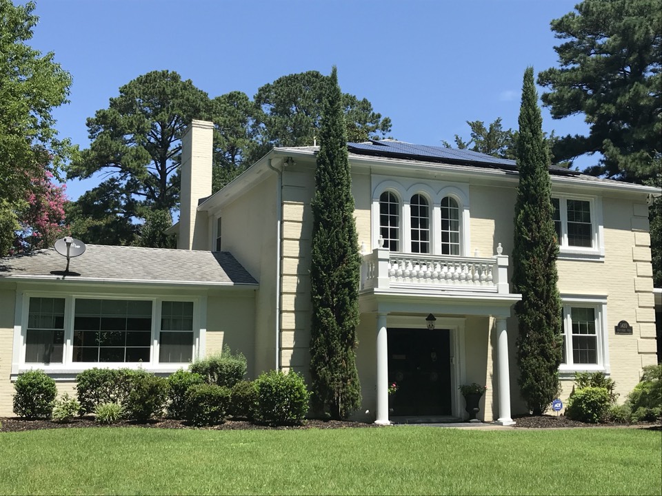 Norfolk, VA - Installed custom made sunrise windows and a beautiful house on the water in Norfolk, Virginia. Norfolk, VA - Installed custom made sunrise windows and a beautiful house on the water in Norfolk, Virginia.