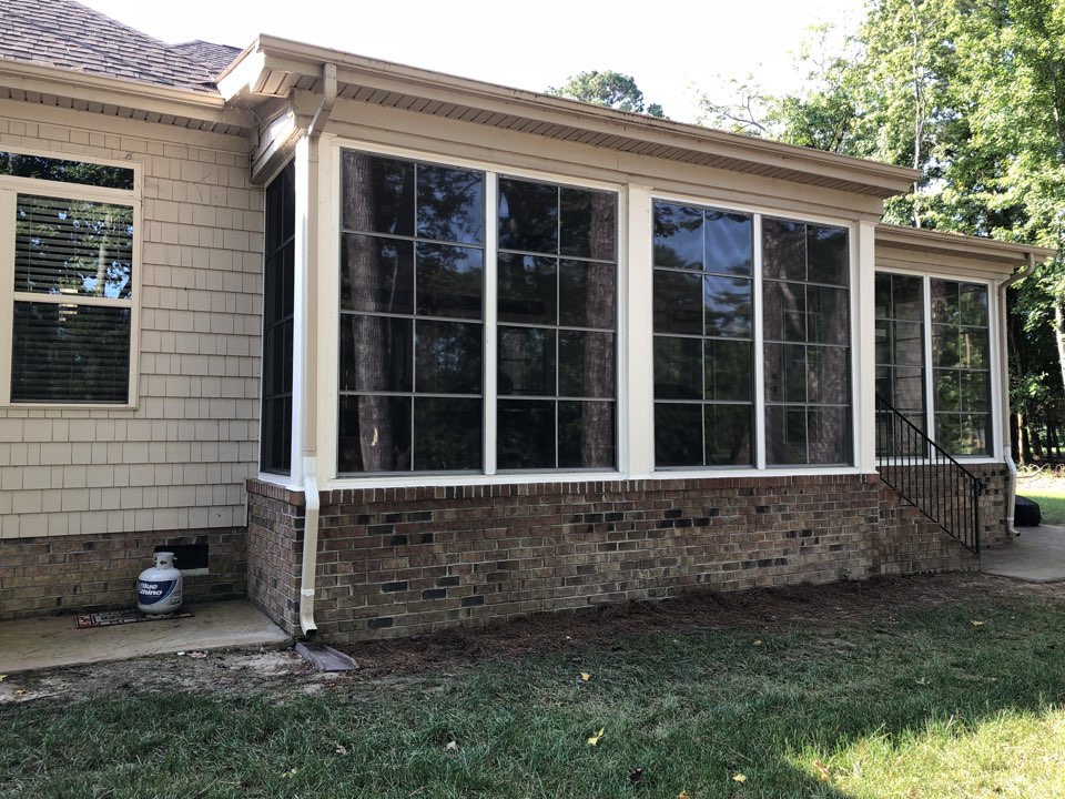 Norfolk, VA - Better View install of some PGT EZE Breeze vinyl screens in Norfolk by the Botanical Gardens. If your screed in porch needs a face lift just call Better View at (757) 689-6210. Norfolk, VA - Better View install of some PGT EZE Breeze vinyl screens in Norfolk by the Botanical Gardens. If your screed in porch needs a face lift just call Better View at (757) 689-6210.