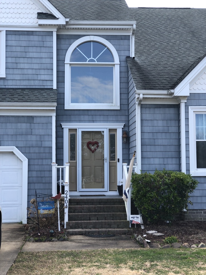 Virginia Beach, VA - Better View install of an Entry Door with Side Lights and Low-Mar wrap in VB. If you need an entry door, windows or any exterior remodeling job just call (757) 689-6210. Virginia Beach, VA - Better View install of an Entry Door with Side Lights and Low-Mar wrap in VB. If you need an entry door, windows or any exterior remodeling job just call (757) 689-6210.