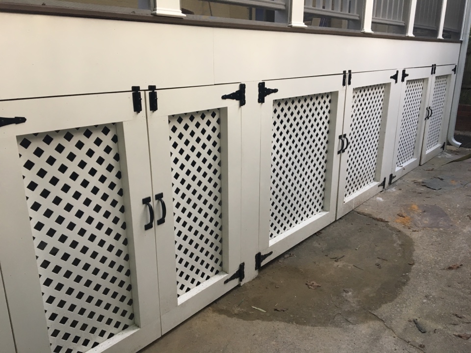 University Park, MD - Storage for underneath screened in porch University Park, MD - Storage for underneath screened in porch