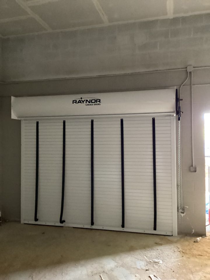 Troy, AL - Raynor  powder coated rolling steel we installed at Troy University 