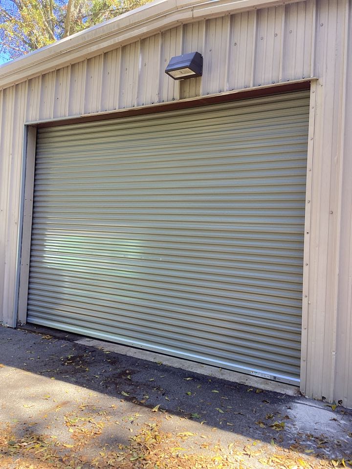 Troy, AL - Cut and framed an opening for this Janus 25oo commercial rollup door 