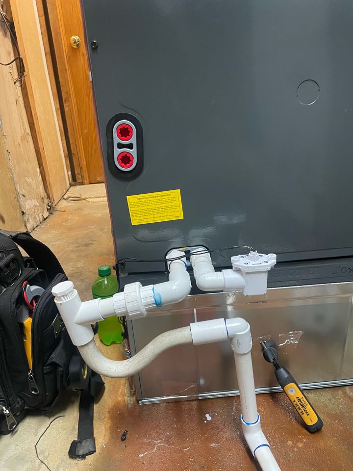 Prince Frederick, MD - Installing a condensate overflow device to protect a system and home in the event of water leaks Prince Frederick, MD - Installing a condensate overflow device to protect a system and home in the event of water leaks