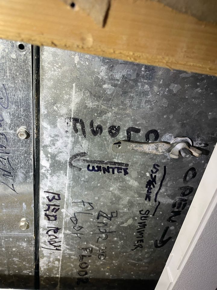 Owings, MD - Adjusting dampers in a duct system to allow more airflow on main floor and second story of home Owings, MD - Adjusting dampers in a duct system to allow more airflow on main floor and second story of home