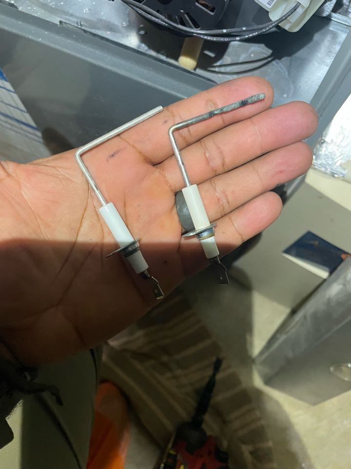 Owings, MD - Replacing a flame sensor on a Trane propane furnace in Owings Owings, MD - Replacing a flame sensor on a Trane propane furnace in Owings