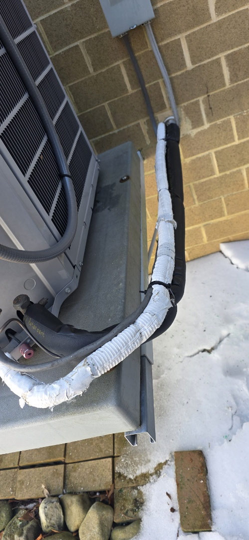 Line set insulation fixed 