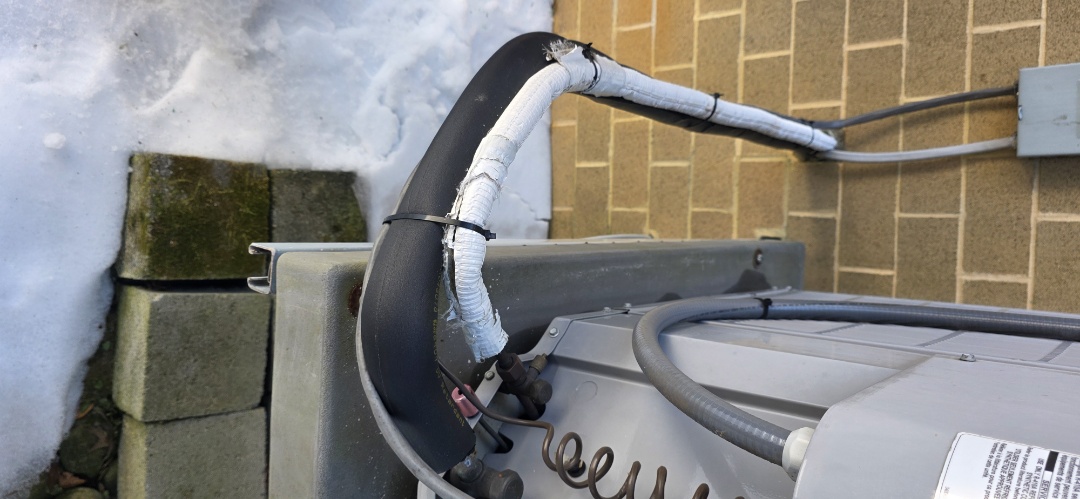 Line set insulation fixed 