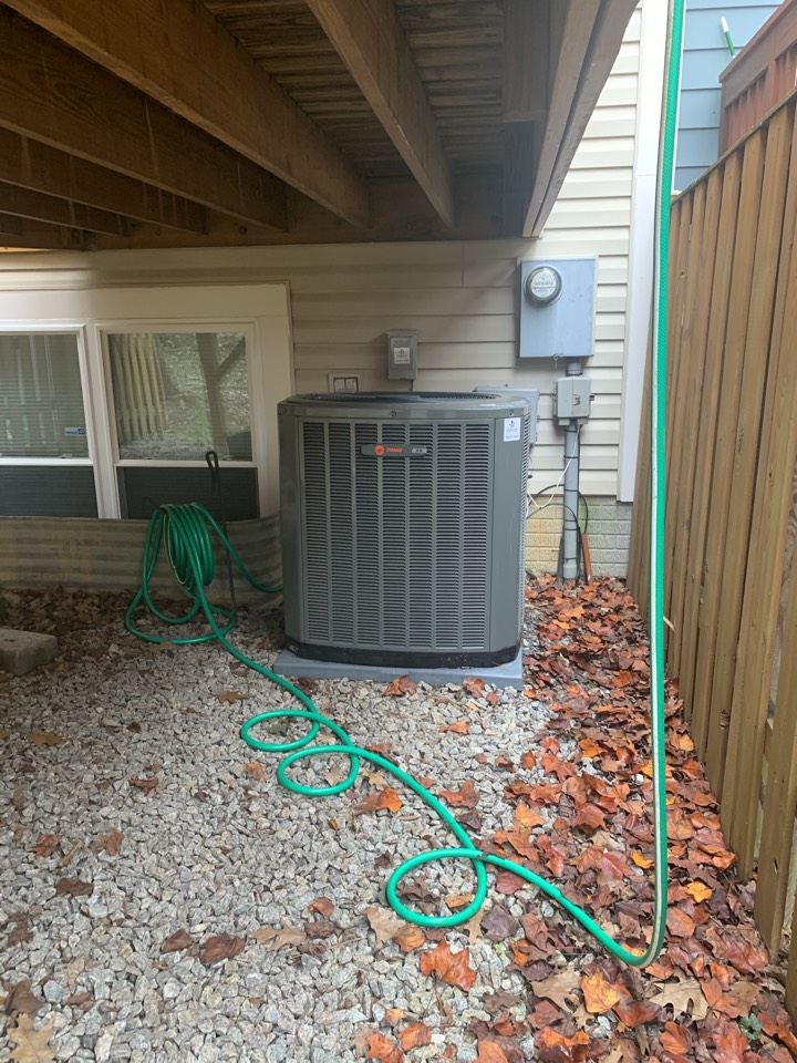 Performed Fall preventive maintenance on Trane Heat Pump system. 