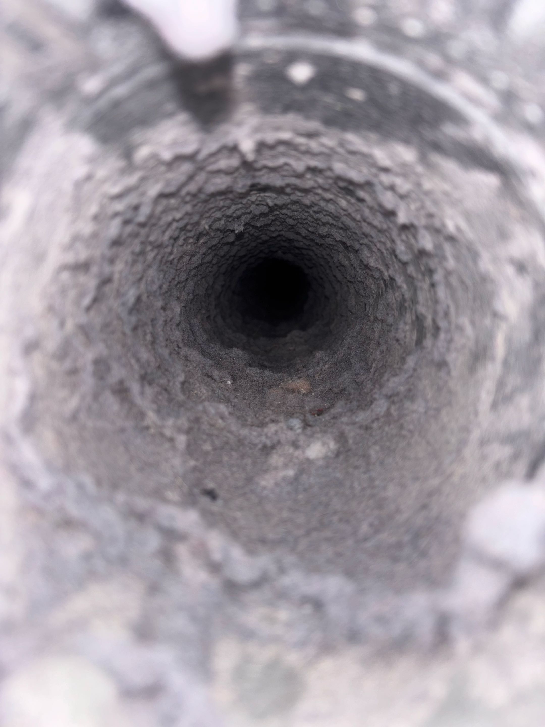 Performed dryer vent cleaning 