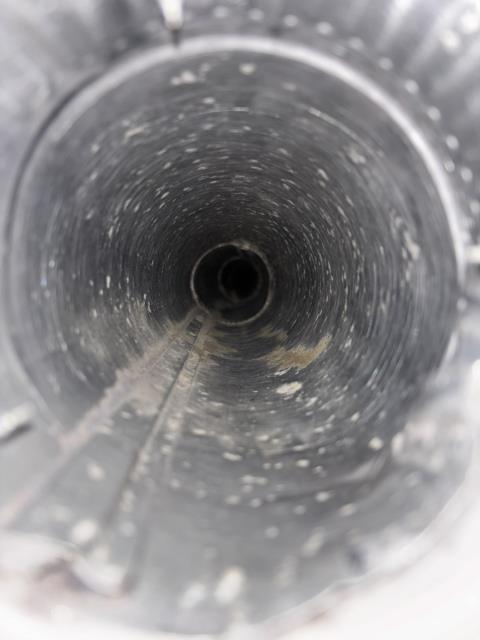 Performed dryer vent cleaning 