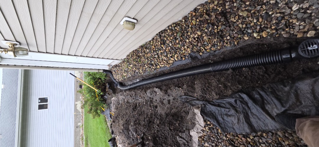 Plumber needed installation of new drain tile