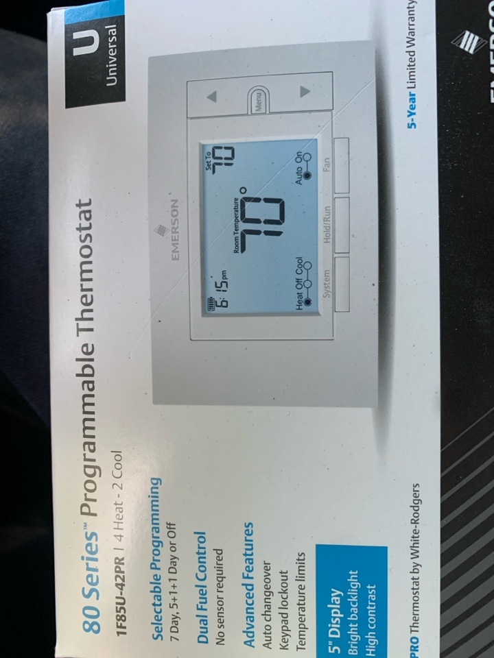 Replaced thermostat 