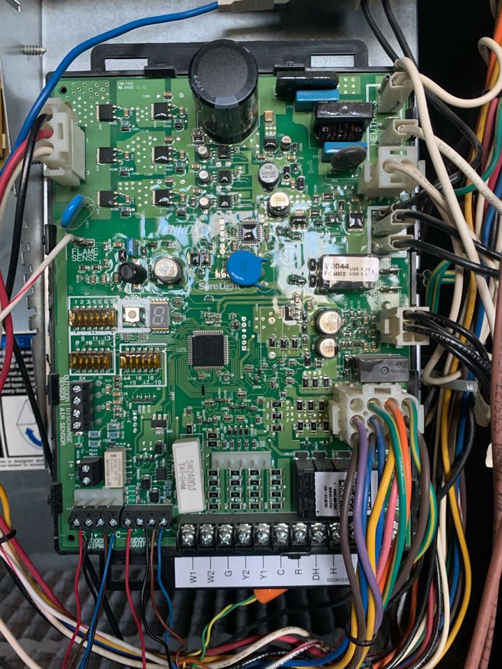 Replace board on geothermal equipment 
