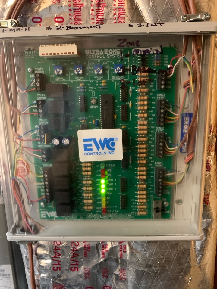 Zoning panel wiring  repair
