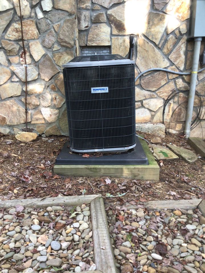 Did maintenance on TempStar heatpump ran system working properly at this time.