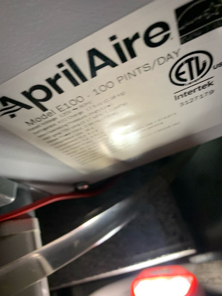 Replaced Aprilaire dehumidifier under warranty