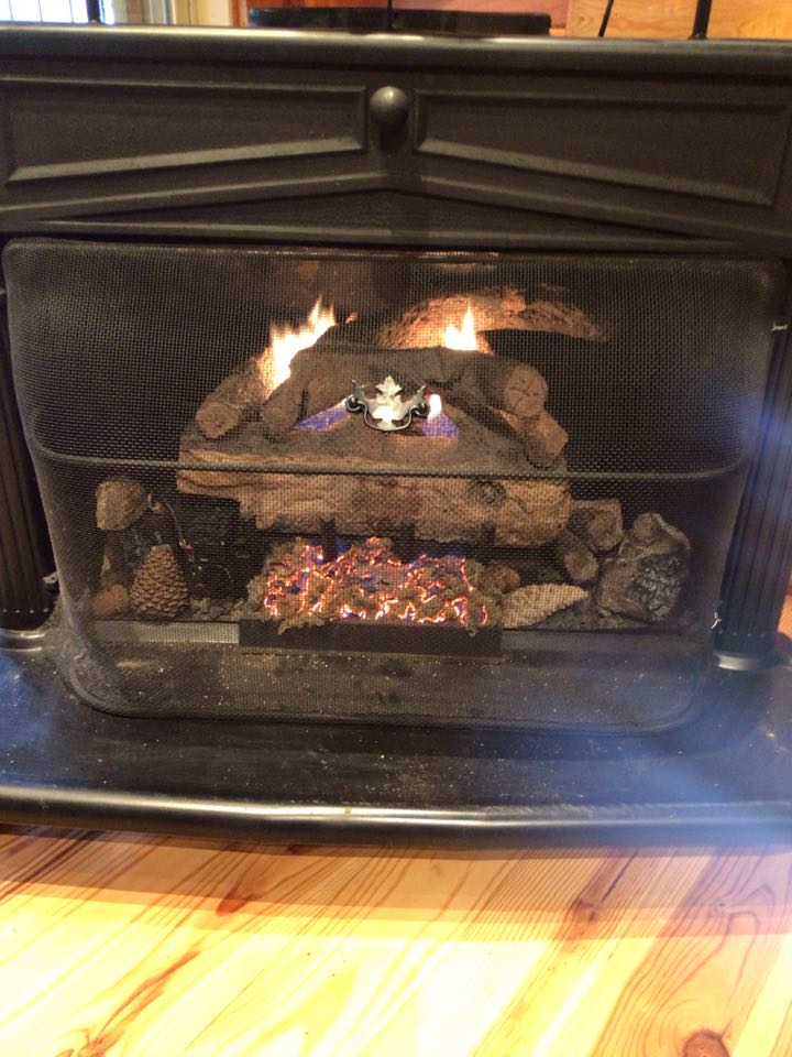 Had to light fireplace pilot 