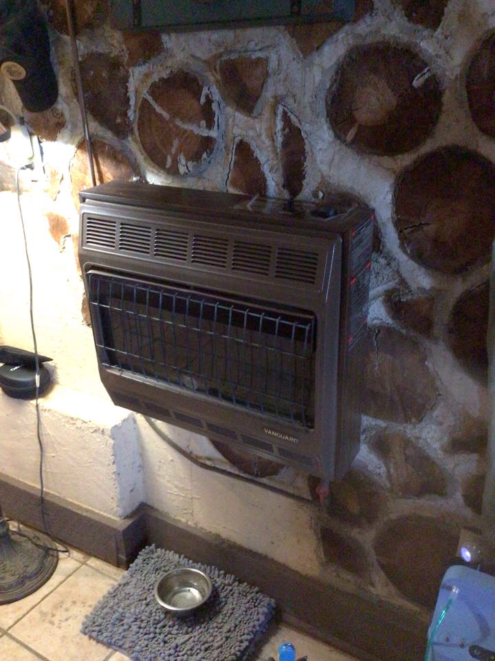 Changing batteries in wall heate