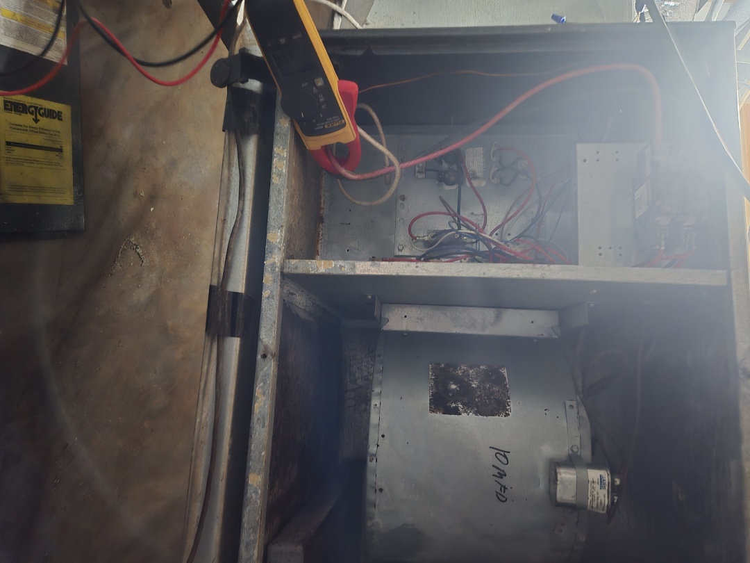 Heating maintenance to Goodman heatpump and fire log service